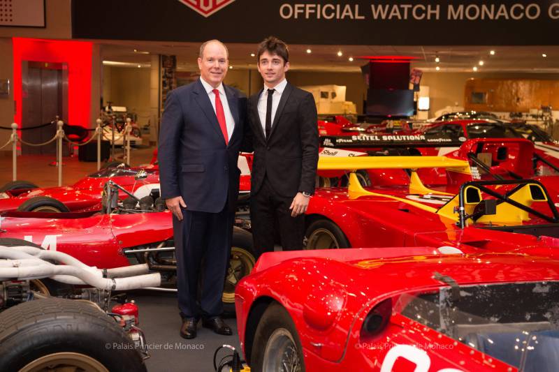 Prince Albert inaugurates Ferrari Exhibition