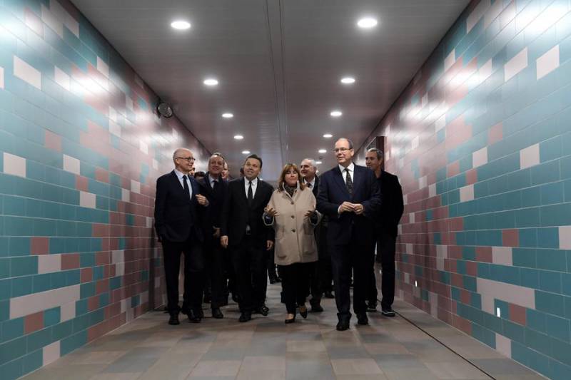 Monaco Station pedestrian underpass