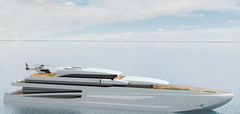 90-meter superyacht Project #6 by YXXI Yacht Design