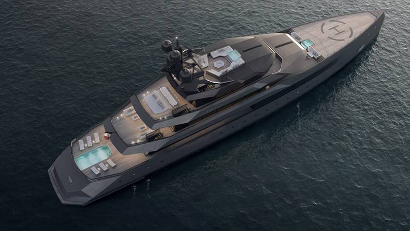 CRN shipyard presented the first render of the 75-meter Begallta superyacht designed by Igor Lobanov