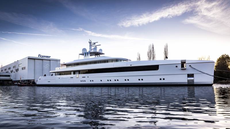 Feadship launches 58-meter Najiba