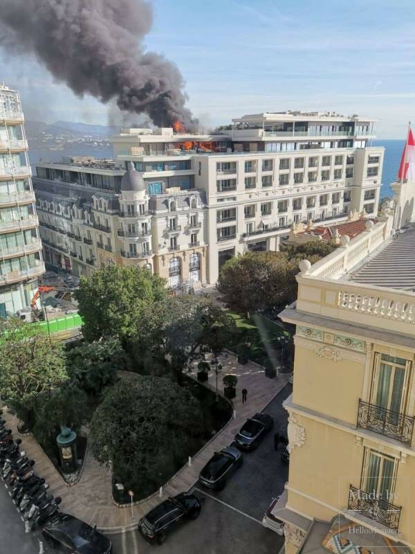 Fire at Hotel de Paris’ Rooftop Triggers a Rapid Response from Firefighters