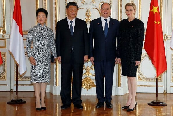 Prince Albert II and Princess Charlene hosted President Xi Jinping of China and his wife Peng Liyuan