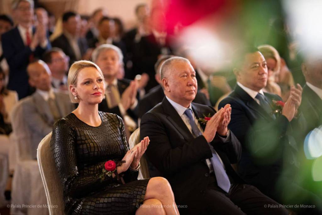 Princess Charlene opened Grace Kelly exhibition at the Galaxy Macau