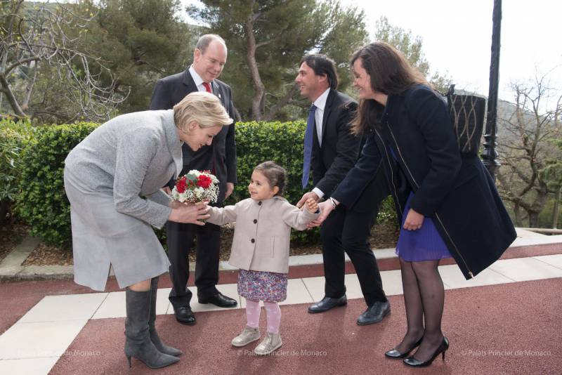 Prince Albert and Princess Charlene Honoured in Peille