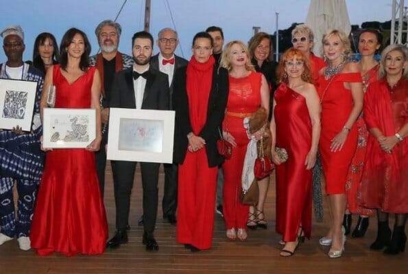 Princess Stephanie attended a gala night at Monaco Yacht Club