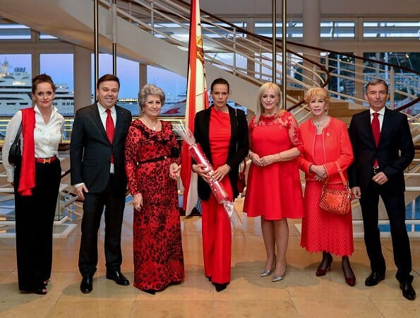 Princess Stephanie attended a gala night at Monaco Yacht Club