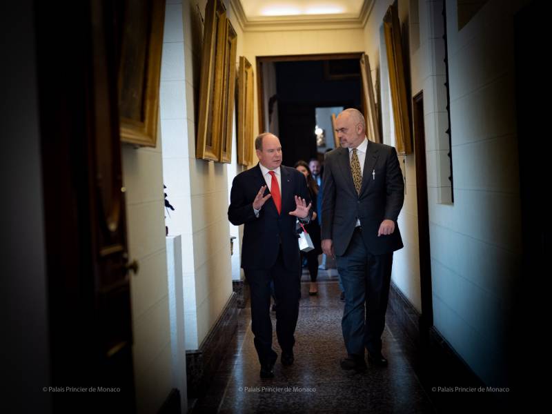 Prime Minister of Albania visits Prince Albert