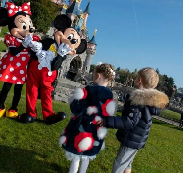 Prince Jacques and Princess Gabriella visited Paris Disneyland