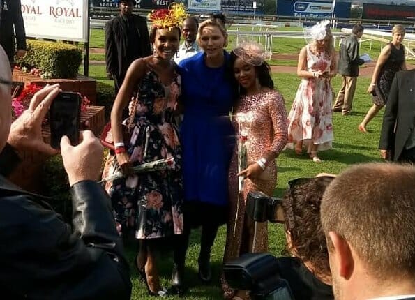 Princess Charlene attended Johannesburg Royal Race Day event