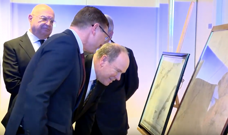 Prince Albert inaugurates Historic Sea Charts and the Mediterranean Exhibition 