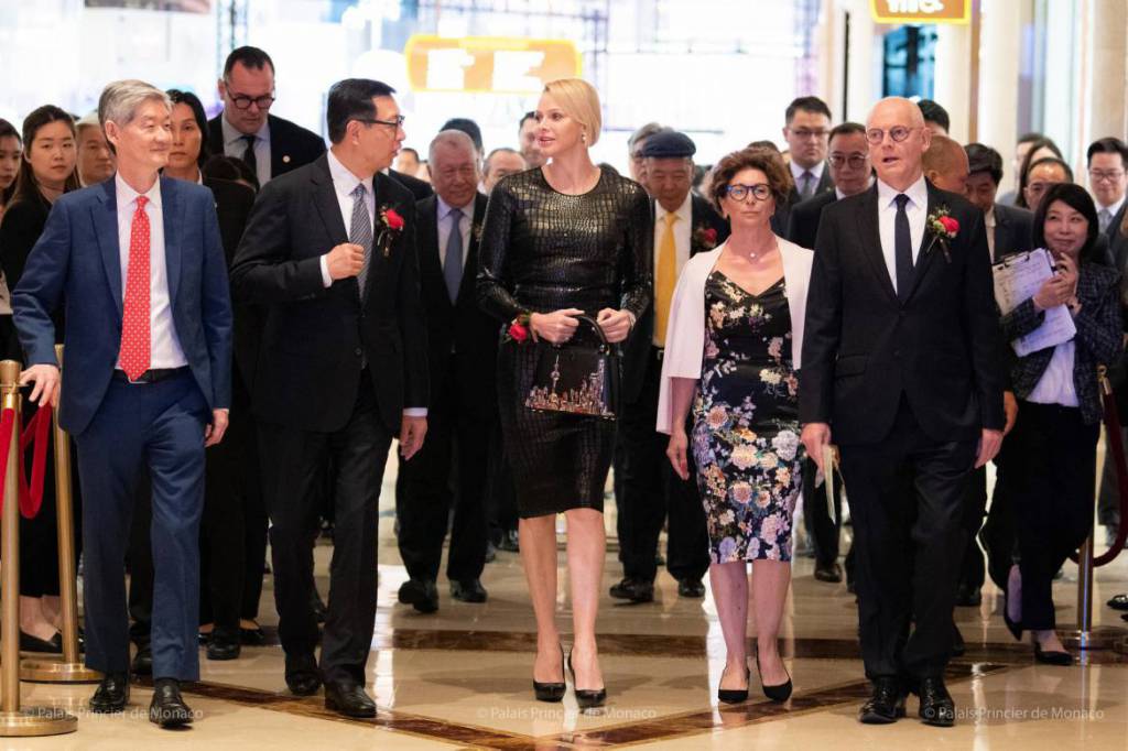 Princess Charlene opened Grace Kelly exhibition at the Galaxy Macau