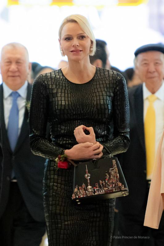 Princess Charlene opened Grace Kelly exhibition at the Galaxy Macau