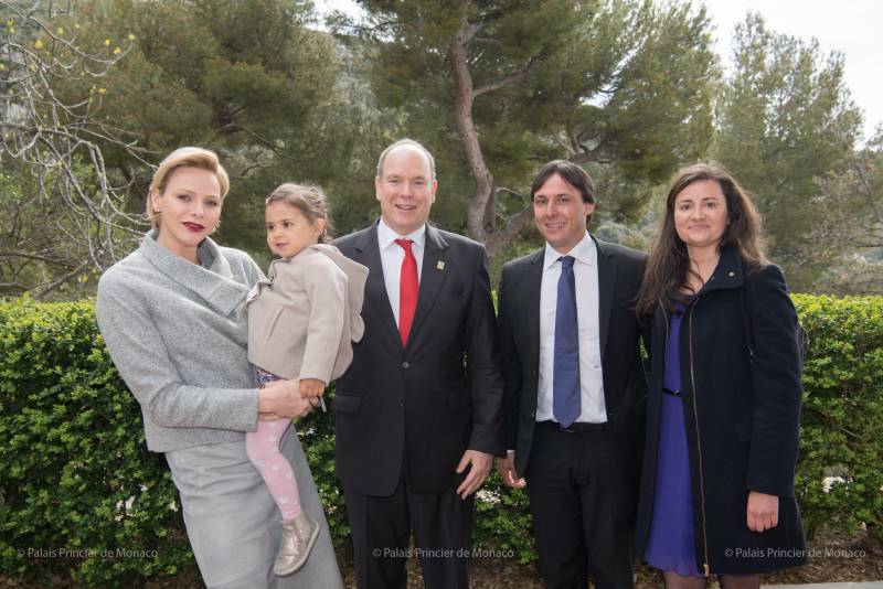 Prince Albert and Princess Charlene Honoured in Peille