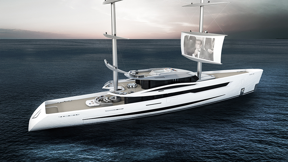 Maltese Falcon heritage- 80m futuristic sailing yacht project Vela