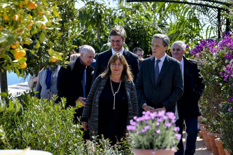 Official opening of temporary garden “A Balcony on the Mediterranean”