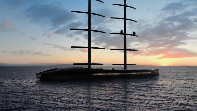 The Black Pearl code- 72m sailing yacht concept Osseo