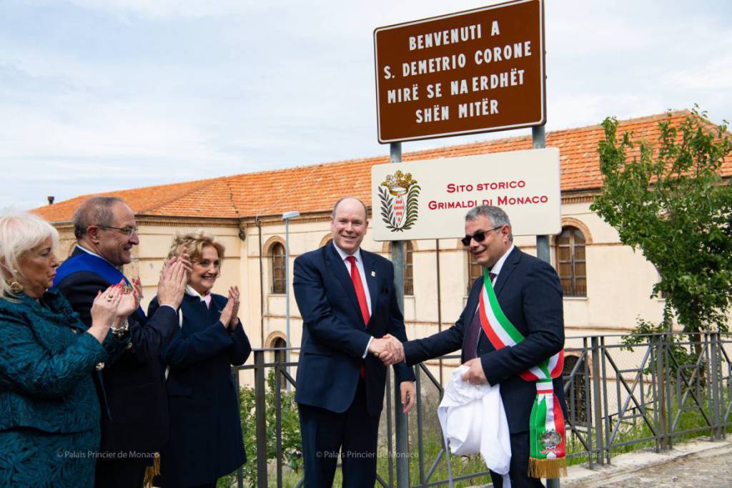 Prince Albert makes Grimaldi Historic visit to San Demetrio Corone