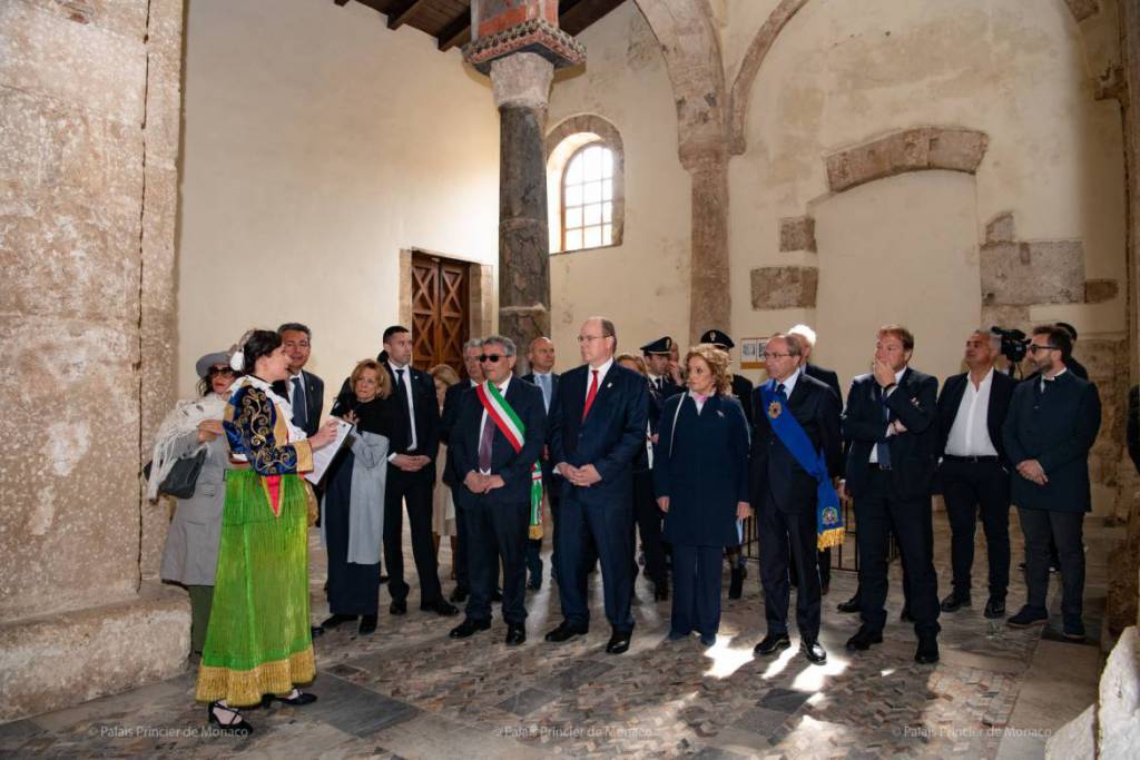 Prince Albert makes Grimaldi Historic visit to San Demetrio Corone