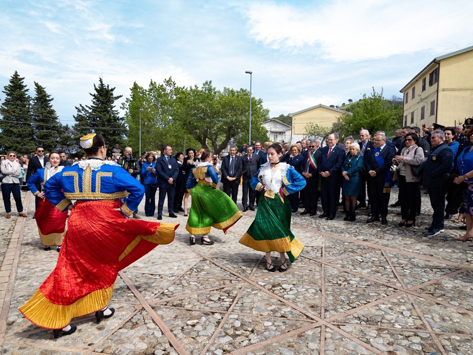 Prince Albert makes Grimaldi Historic visit to San Demetrio Corone