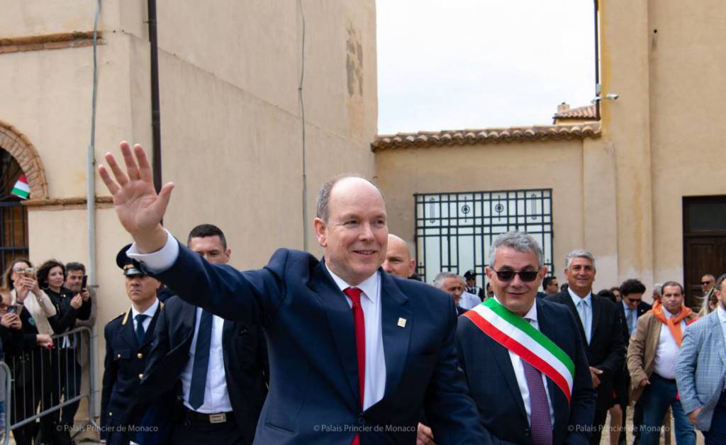 Prince Albert makes Grimaldi Historic visit to San Demetrio Corone