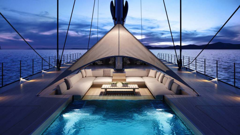 73m sailing superyacht concept MM725 by Malcolm McKeon