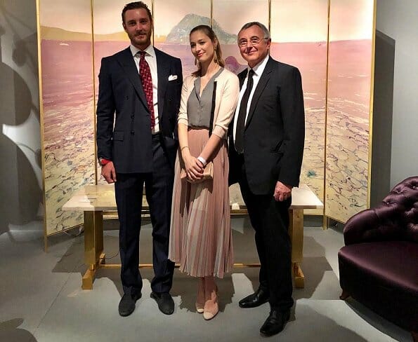 Pierre and Beatrice Casiraghi visit Monaco’s PAD Fair