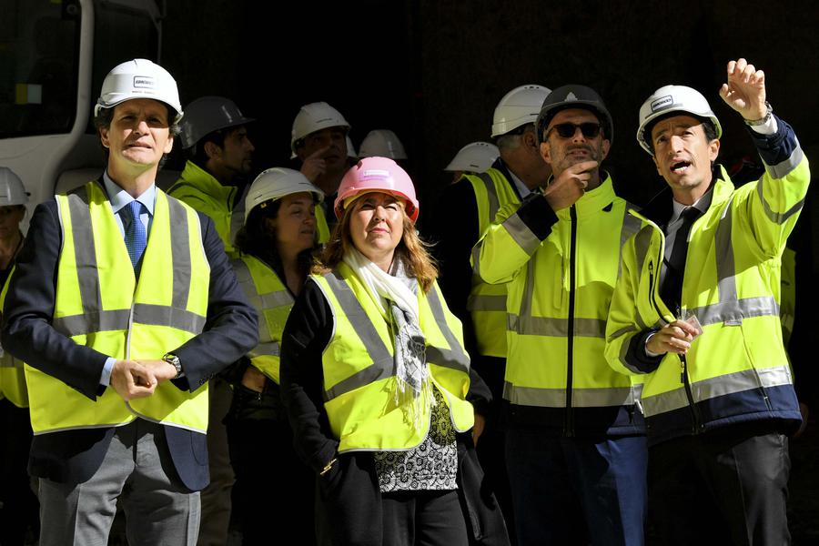 Marie-Pierre Gramaglia Visits the "Entrée de Ville" Construction Site at the Exotic Garden