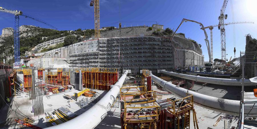 Marie-Pierre Gramaglia Visits the "Entrée de Ville" Construction Site at the Exotic Garden