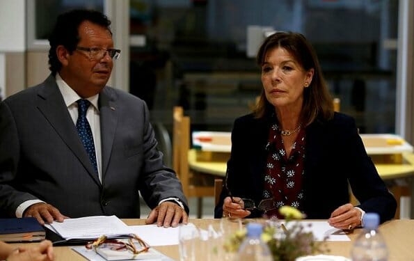 Princess Caroline attended Jeune J’écoute's Board Meeting