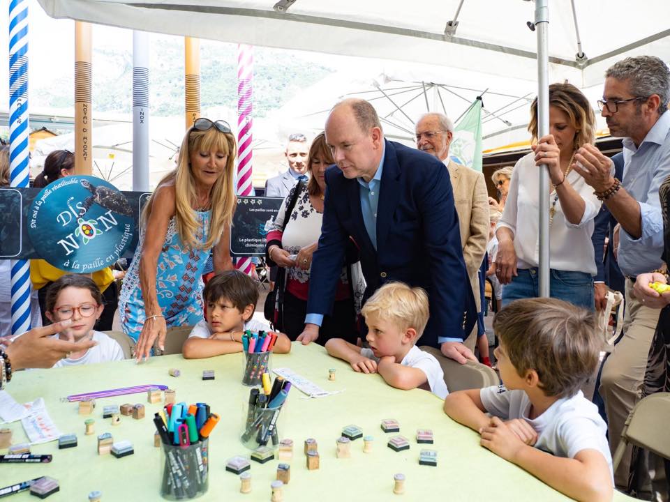 Prince Albert visits Monacology Eco-village