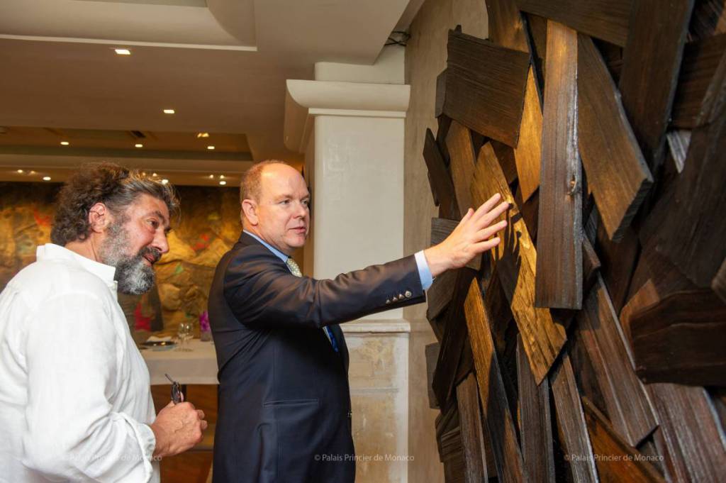 Meeting of Prince Albert with the artist Bernard Bezzina