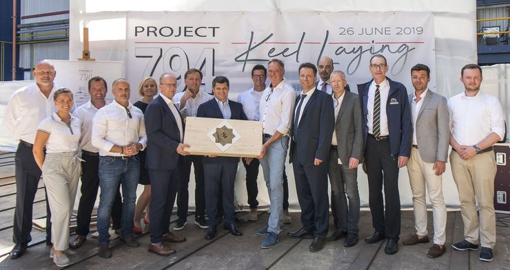 Nobiskrug lays keel on 62m Project 794 by Espen Oeino