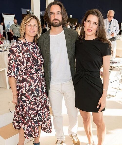 Charlotte Casiraghi and Dimitri attend the Longines Paris Eiffel Jumping Show in Paris