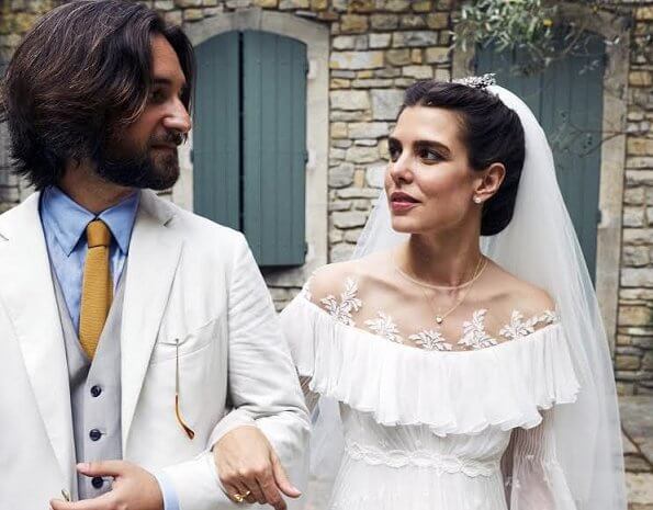 Charlotte Casiraghi and Dimitri Rassam got married in a religious wedding ceremony