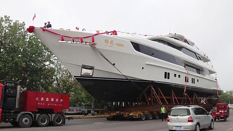 46m JinLong superyacht launched for Jackie Chan in China