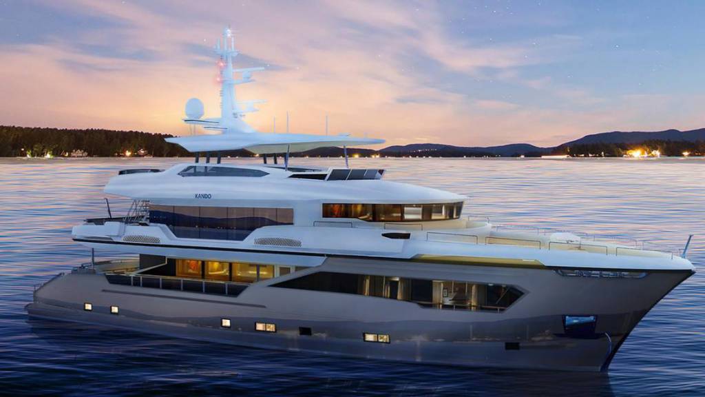 35m Kando explorer yacht for NBA star Tony Parker takes shape