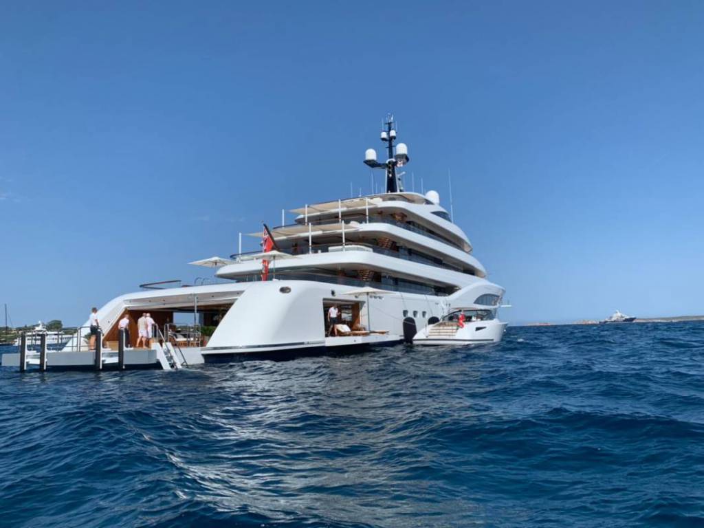 Canadian billionaire’s 96m superyacht Faith spotted in Sardinia
