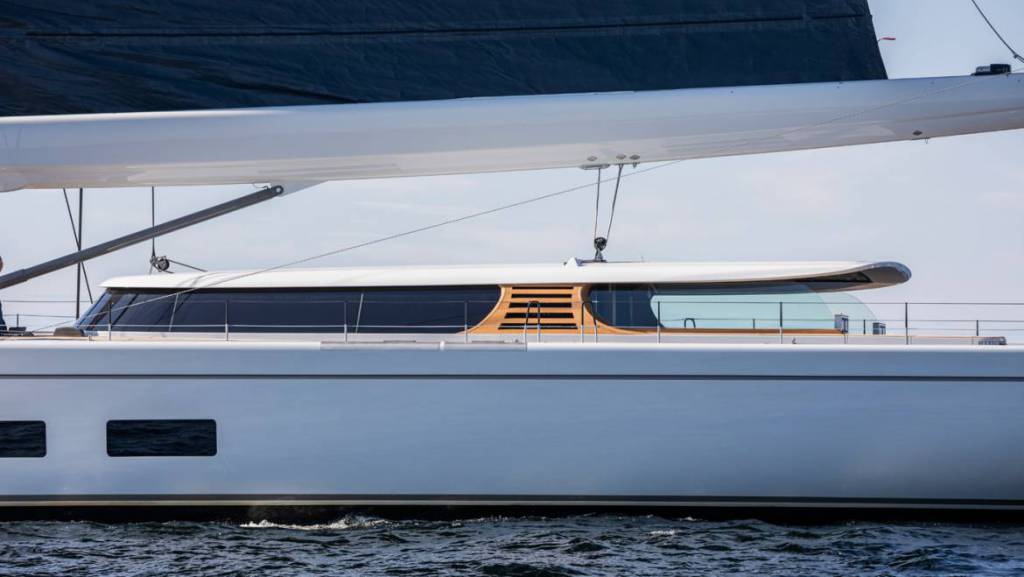 43-meter Baltic 142 Foiling Superyacht Canova begins sea trials