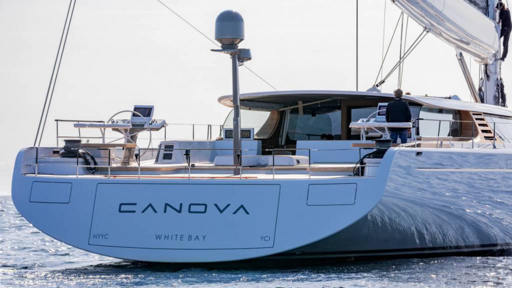 43-meter Baltic 142 Foiling Superyacht Canova begins sea trials