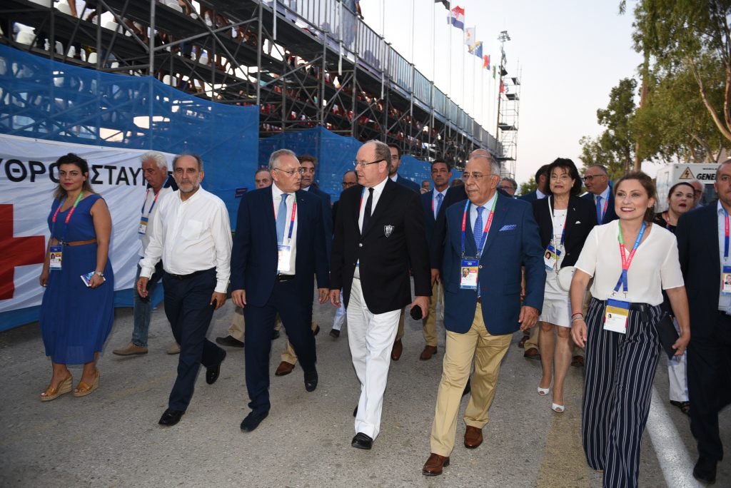 Prince Albert cheers on Monaco’s Athletes during Mediterranean Beach Games