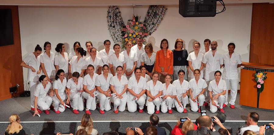 Princess Caroline attended IFSI's 2019 graduation ceremony