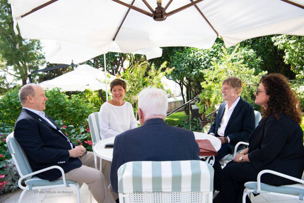 Robert Redford visits the Palace