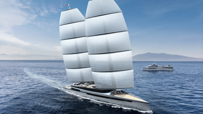 Twin superyacht design: 88m S/Y Lotus paired with 70m companion vessel