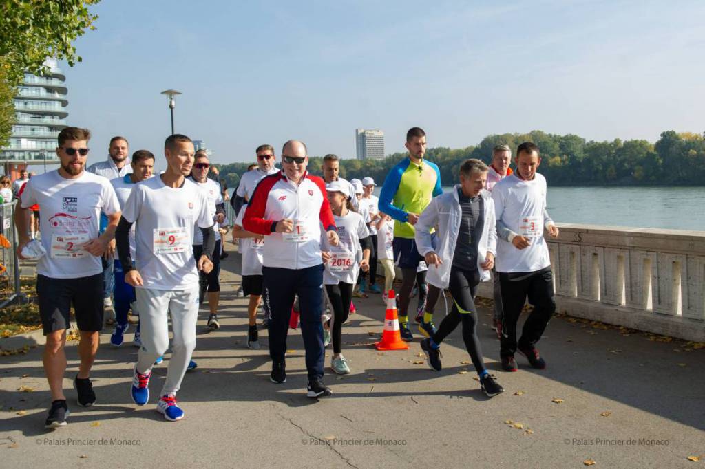 Prince Albert participates in No Finish Line Bratislava