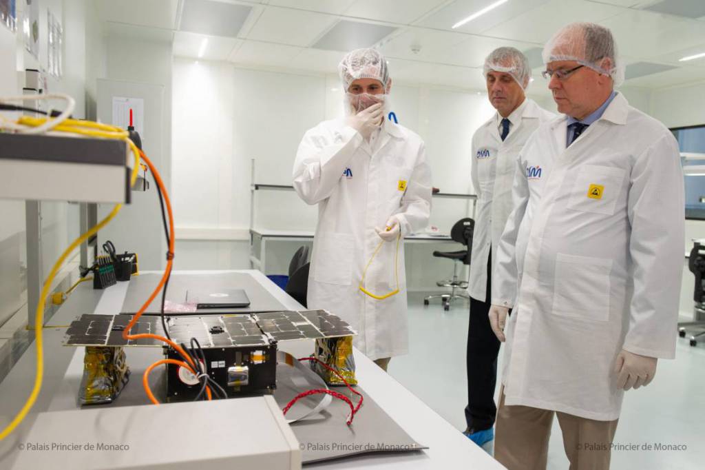 Prince Albert visited Orbital Solutions Monaco (OSM)