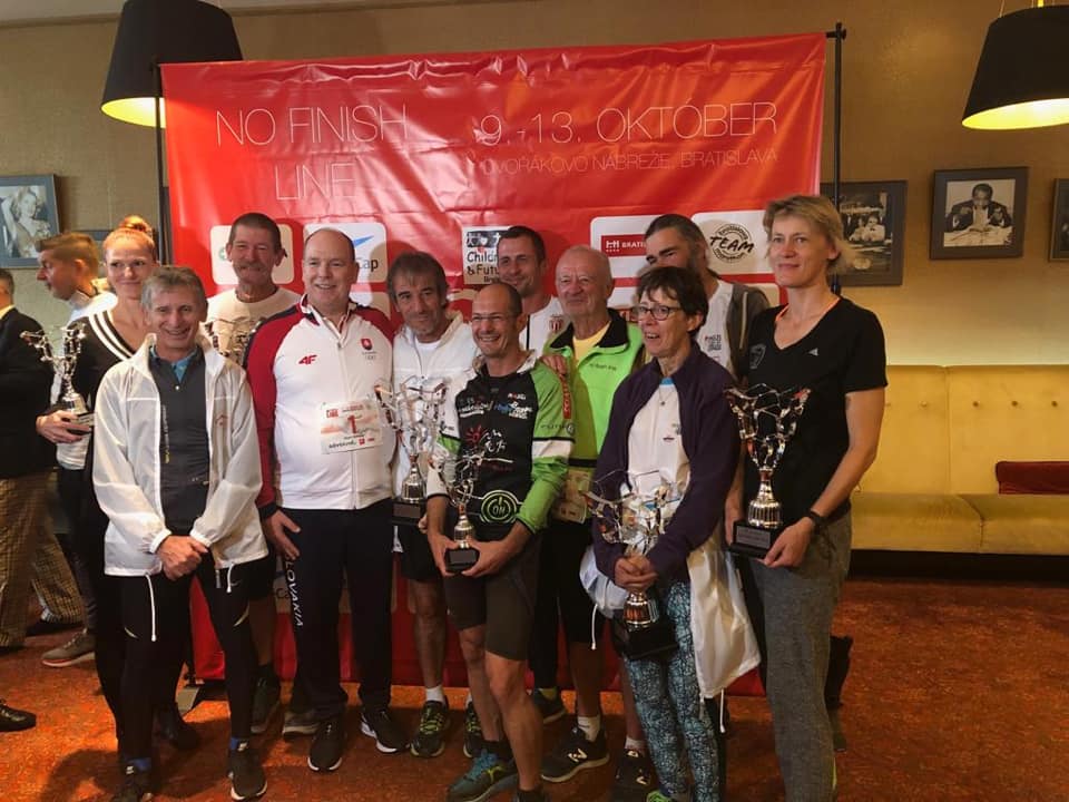 Prince Albert participates in No Finish Line Bratislava