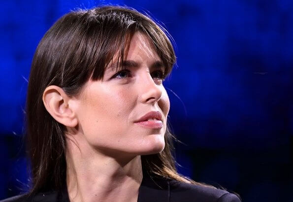 Charlotte Casiraghi attended the tv show 'Le Parole della Settimana'