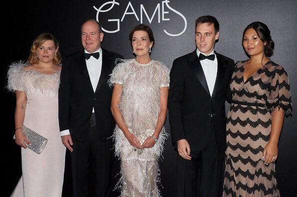 Prince Albert and Princess Caroline attended the 'Secret Games' party