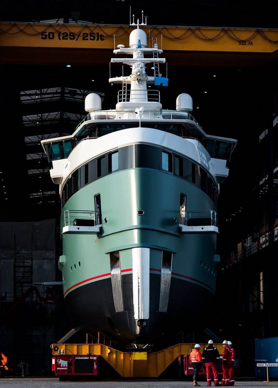 The first SeaXplorer expedition superyacht launched by Damen